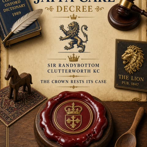 A Jaffa Cake Decree — the Crown rests its case
